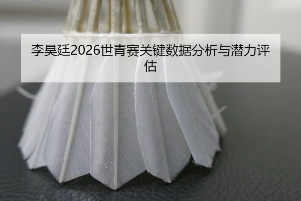 李昊廷2026世青赛关键数据分析与潜力评估